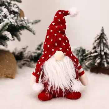 Мягкие рождественские гномы|Удобно сидящая плюшевая безликая кукла Tomte на Рождество | Хорошо сшитая